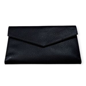 CANALI Black Leather Passport Documents Credit Card Holder Wallet VIP Gift Set